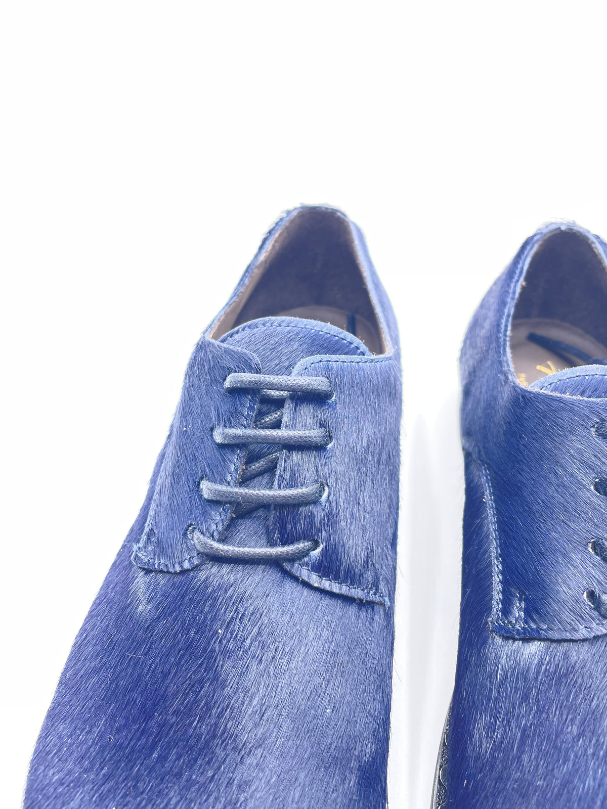 Scarpa Edimburgo in cavallino blu Argilla
