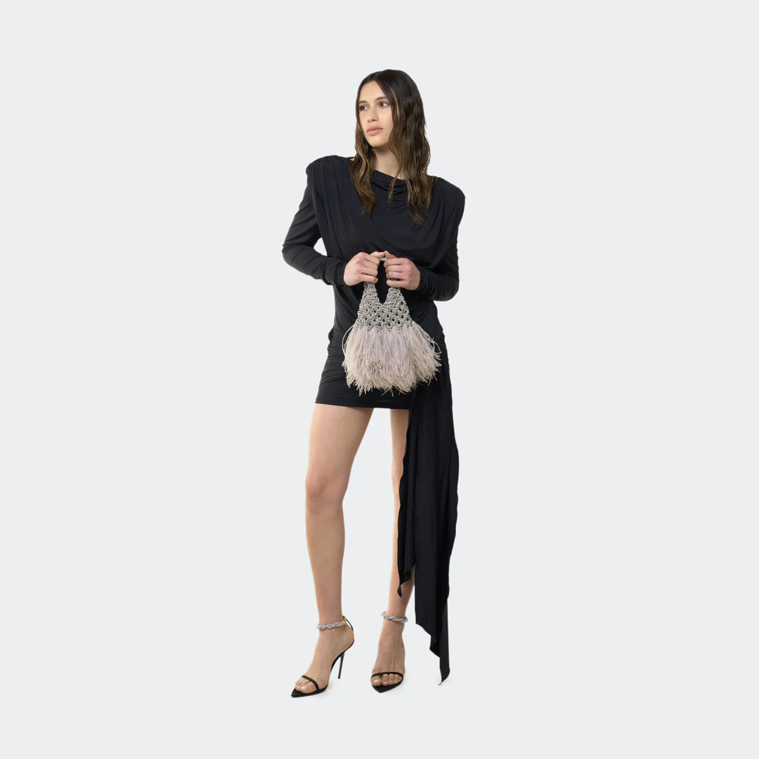 Borsa Hibourama VANNIFIQUE MINI PLUMES CRYSTAL