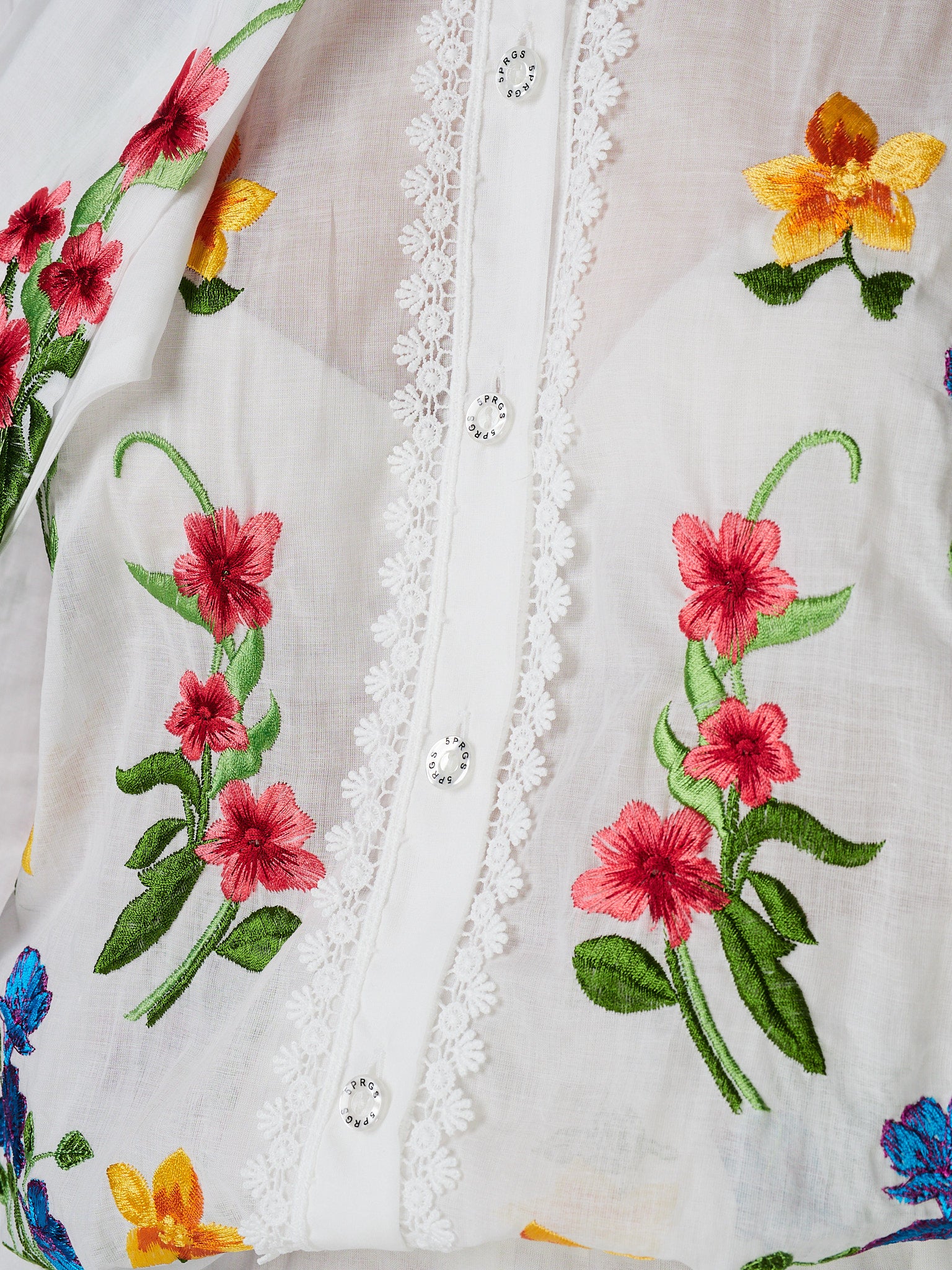 Camicia 5 Progress con ricami