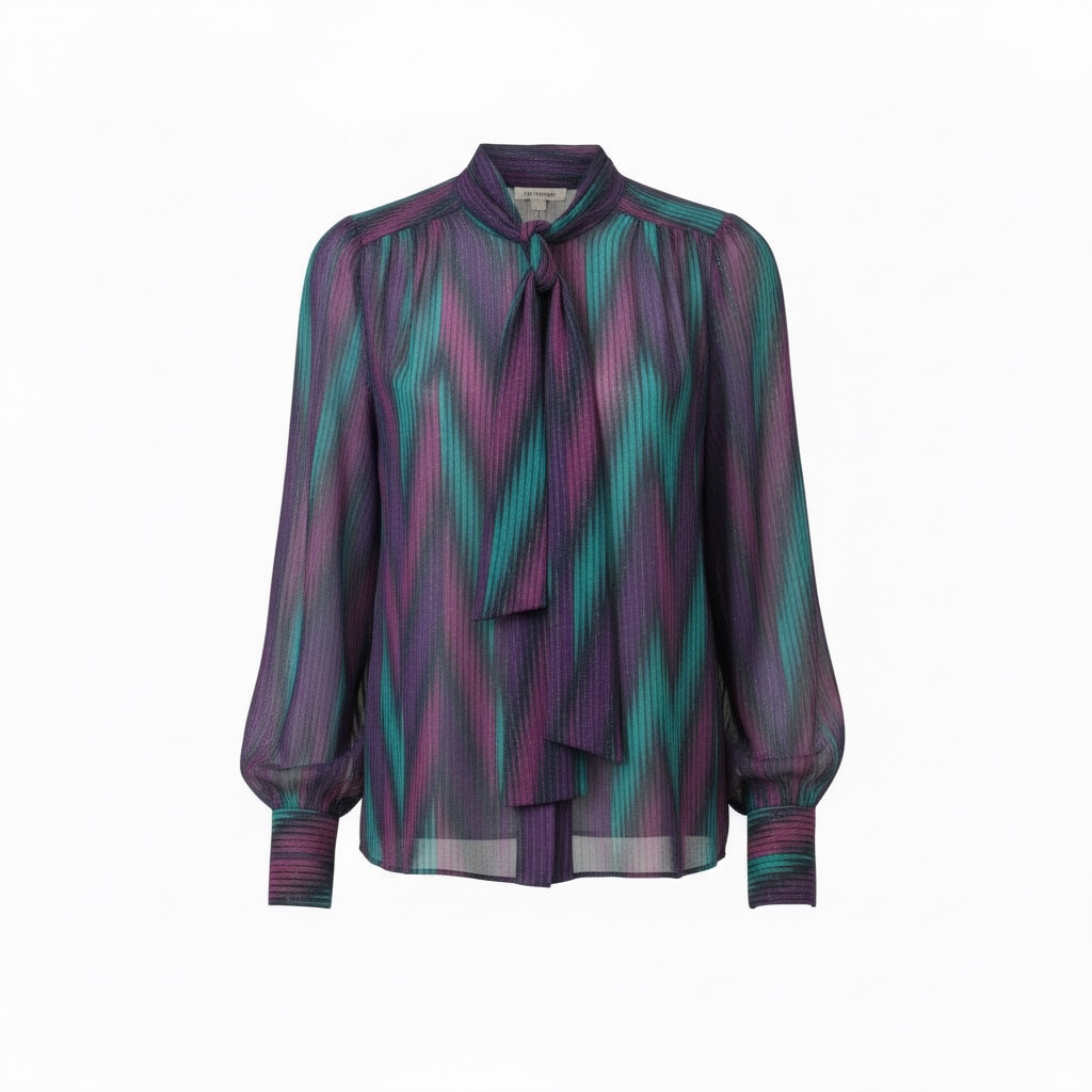 Camicia fantasia viola Dahlo