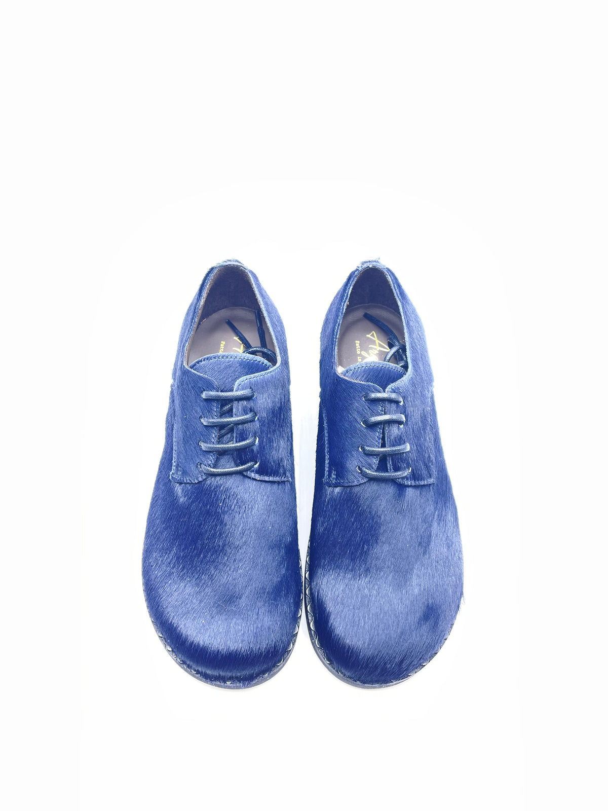 Scarpa Edimburgo in cavallino blu Argilla