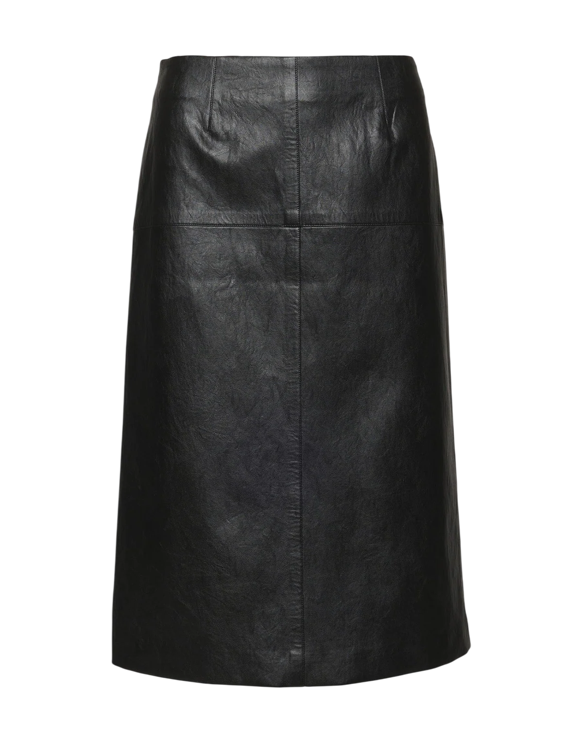 LONGUETTE CON BASCHINA IN ECOPELLE OLD NERO