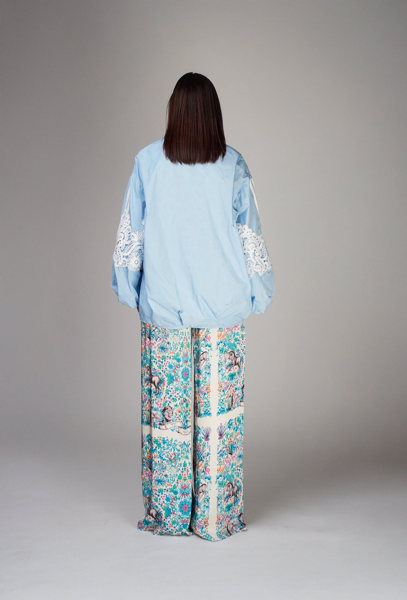 Bomber Blu Con Ricami 5 Progress